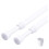 2-Pack Spring Tension Curtain Rods 16–24 in White 1