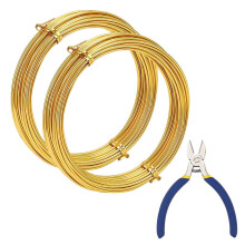 DIY wire wrapped jewelry kit aluminum wire iron pliers 15