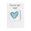 Fused Resin Heart Pocket Token Handmade Keepsake Gift 1