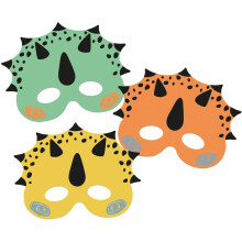 Dino Roars Kids Dinosaur Party Masks (6 pieces)