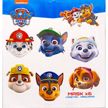 Paw Patrol Kids Party Masks (Pack of 6)