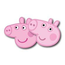 Peppa Pig Party Masks – Pack of 6 for Kids