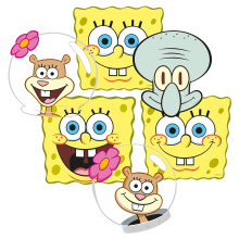 SpongeBob Kids Party Masks (Pack of 6)