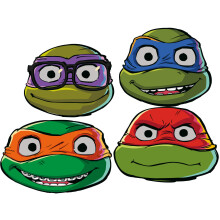 TMNT Kids Party Masks (Pack of 6)