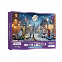 Calendar de Advent de Crăciun Puzzle 2024 1000 buc