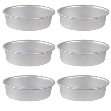 Aluminum Alloy Oval Cake Pans Anodized 6 pcs