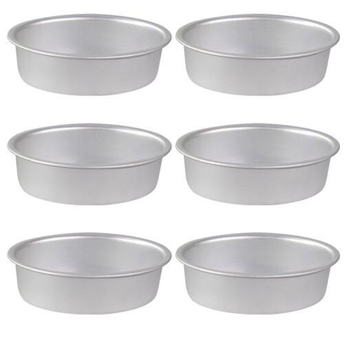 Aluminum Alloy Oval Cake Pans Anodized 6 pcs
