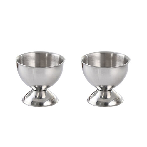 Stainless Steel Egg Holder Small Cup 2 pcs