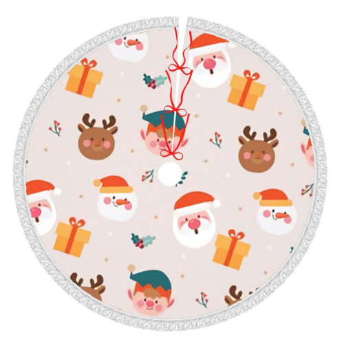 Christmas Tree Skirt 36 Inch Rustic Holiday Decor