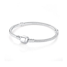 925 Sterling Silver Heart Charm Bracelet for Women Rose