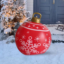 60cm Inflatable PVC Christmas Ball Ornament