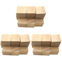 30 pcs 1 cm Natural Pine Wooden Cubes for Crafts