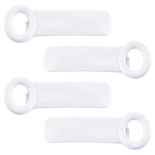 Ouvre-boîte avec décapsuleur en plastique (2 pièces)