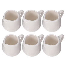 White Ceramic Milk Jug – 7.5 cm, Kitchen Pourer
