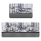 Kitchen Carpet Set 2 pcs Polyester Washable 1