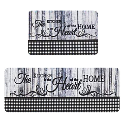 Kitchen Carpet Set 2 pcs Polyester Washable