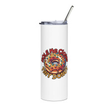 Funny donut pun tumbler white 20 oz