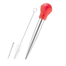 Stainless Steel Meat Marinade Injector Kit with Needles and