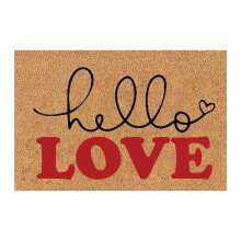 Paillasson de la Saint-Valentin – Tapis de bienvenue antidérapant en polyester