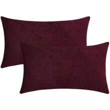 Housses de coussin en chenille 45 x 45 cm (lot de 2)
