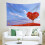 Kærlighedshjertetræ Gobelin Polyester 150x130cm 1