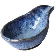 Blaue Keramik-Sauciere 60 ml