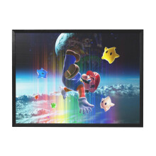 Super Mario muurdecoratie in een zwarte lijst