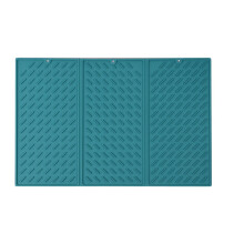 Tapis égouttoir à vaisselle pliable en silicone 61 x 40 cm