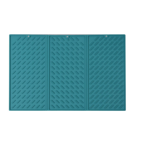 Silikon trippelfold tørkematte for oppvask 61 x 40 cm