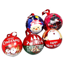Lot de 5 boîtes en fer pour boules de Noël