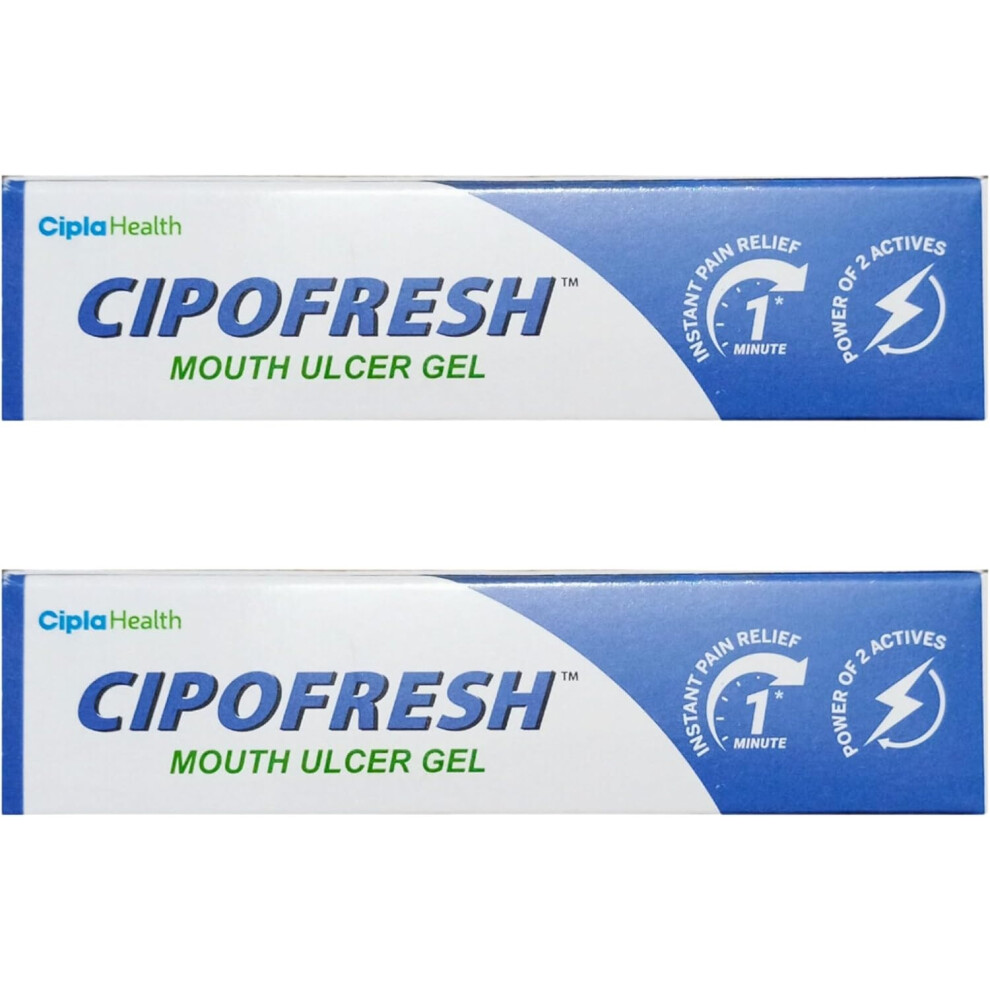 Youdent Mouth Ulcer Gel, Gum Swelling & Cold Sore,12Gm X 2