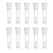 10-Pack Vertical Blind Stem Replacement Kit White