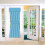 Cortina de porta blackout em poliéster, 66 x 173 cm (26 x 68 polegadas). 1