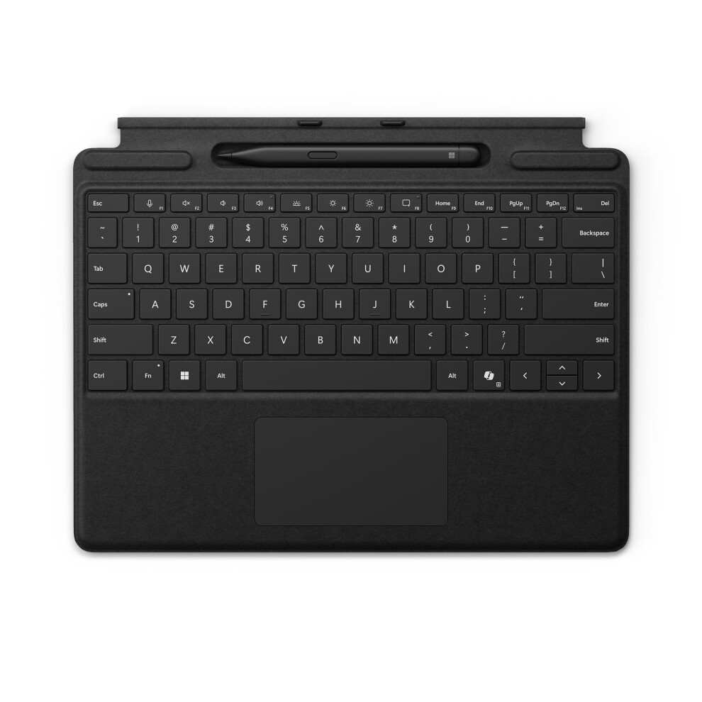 Microsoft Surface Pro Keyboard With Slim Pen | Black | Compatible With Surface Pro Copilot +, Surface Pro 9, O