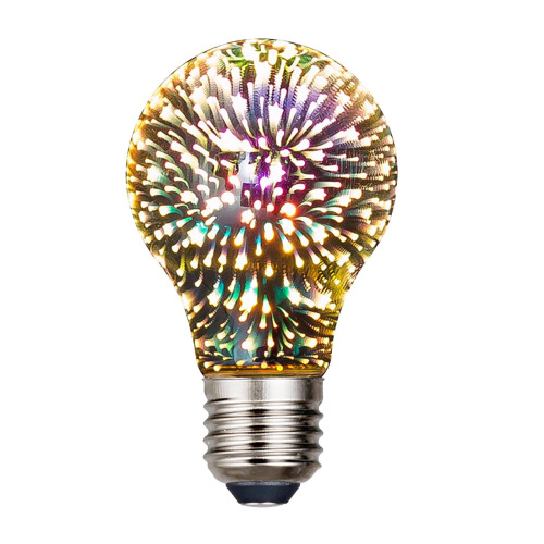 LED Firework Bulb E27 3D Colorful Effect 1 Pack