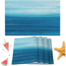 Polyester Ocean Sea Placemats Set of 6