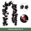 Black Rose Rattan Pendant Decoration 175 cm 1