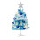 Mini Blue Artificial Christmas Tree 60cm 1