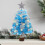Kabnic blue tabletop Christmas tree with LED lights 17.7 1