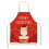 Christmas apron black red plaid adjustable snowflake design 1