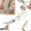 Ciseaux de cuisine multifonctionnels en acier inoxydable (1 paire) 1