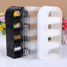 Limei earring holder organizer 4-tier foldable black