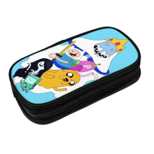 Estuche para bolígrafos y lápices de Adventure Time, resistente, con gran capacidad de almacenamiento, ideal para material escolar, oficina,