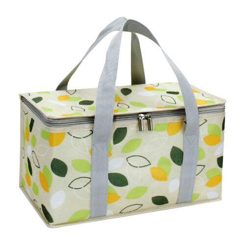 Ycandiee Thermotasche aus Polyester mit Blattmuster