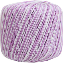 Crochet thread 100% cotton size 3 variegated lavender
