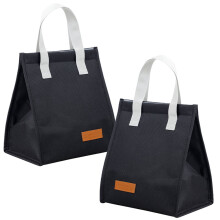 Conjunto de 2 Bolsas Térmicas, Bolsa Térmica Pequena para Almoço, Bolsa Térmica Isolada para Almoço e Piquenique, Bolsa Térmica Dobrável e