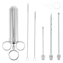Stainless Steel Flavor Injector Set 60ml with 3 Needles