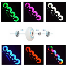 Welling inline speed skate LED wheels 80/76/72mm 2 pcs