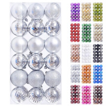 Staron silver Christmas ornaments 30mm 36 pcs