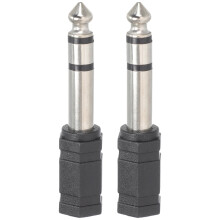 PATKAW2szt. Adapter słuchawkowy 6,35 mm męski na 3,5 mm żeński konwerter audio